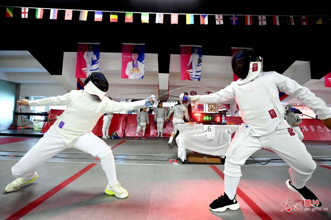 The 17th Nanchang Fencing Competition in Nanchang, E China's Jiangxi