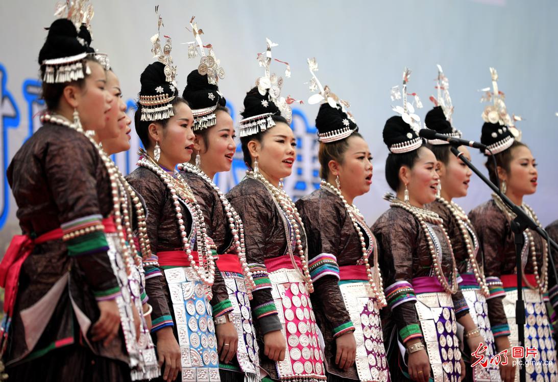 Kam Grand Choir singing competition held in SW China’s Guizhou Kam Grand Choir singing competition held in SW China’s Guizhou