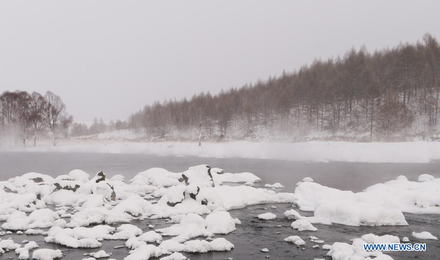 Winter scenery of Halha River in Inner Mongolia