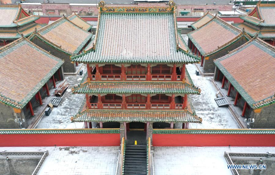 Snow scenery of Shenyang Imperial Palace in Liaoning
