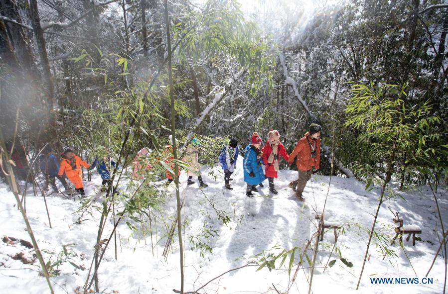 SW China's Yingjing County organizes activities to boost local education in natural environment