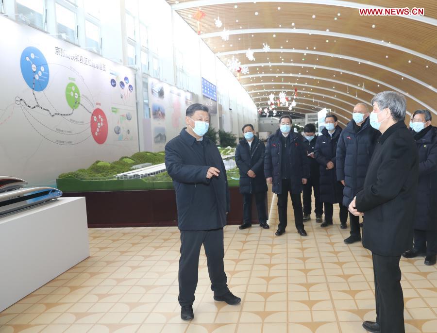 Xi inspects Zhangjiakou competition zone of Beijing 2022