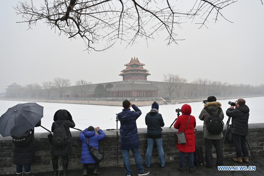 Snowfall in Beijing