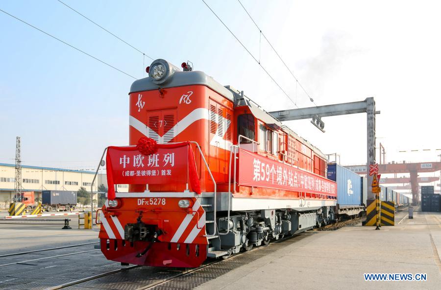 Chinese city launches new China-Europe freight train route