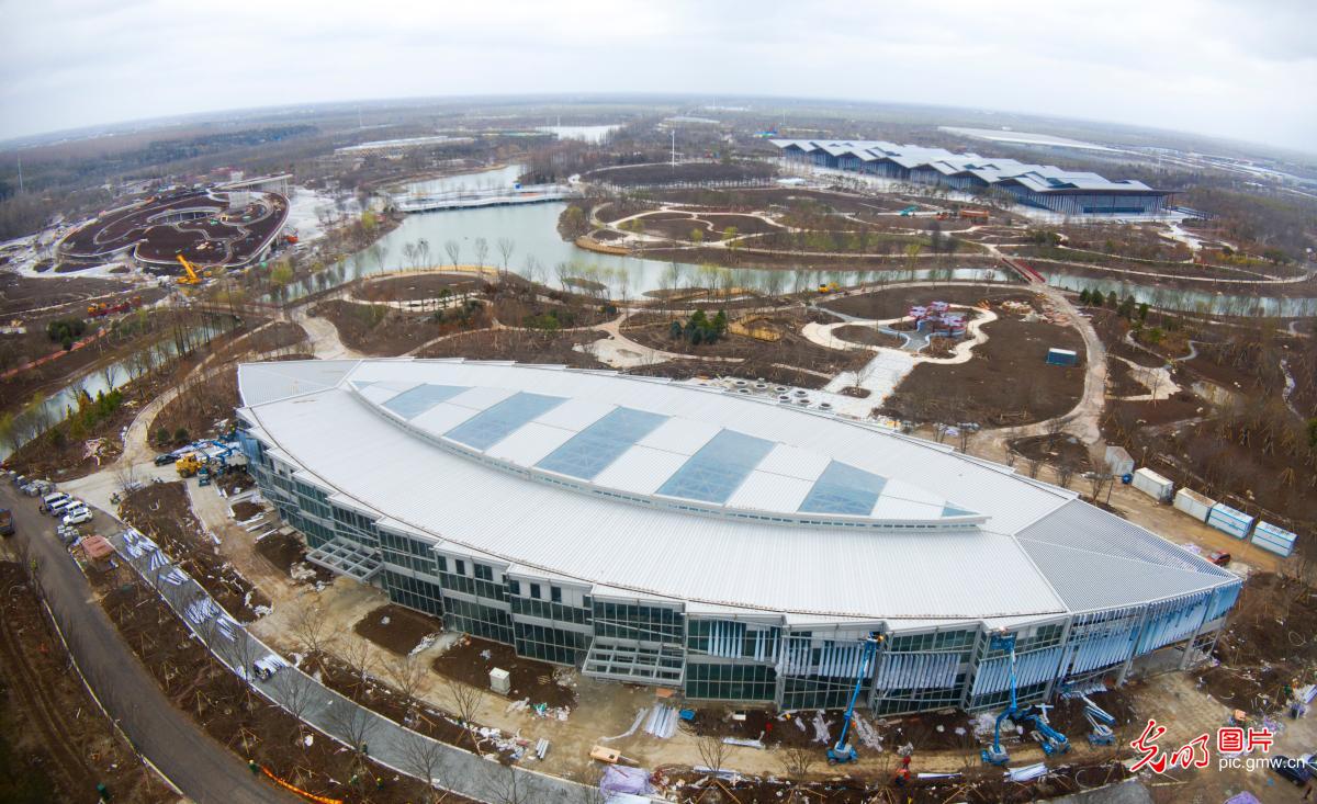 Construction of 2021 China Flower Expo sites in full swing