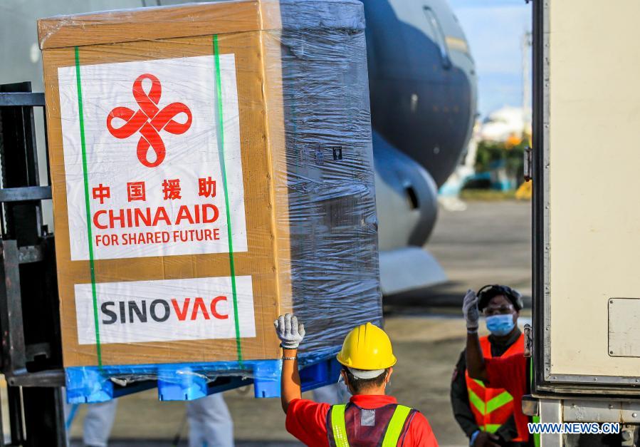 China-donated COVID-19 vaccines arrive in Philippines
