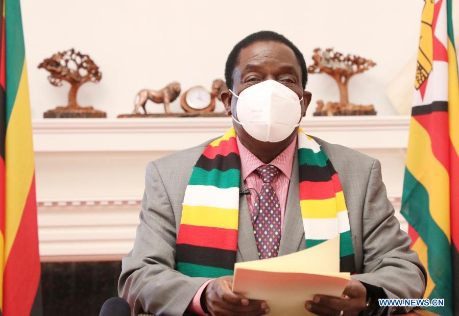 Zimbabwean president lauds China for donating vaccines