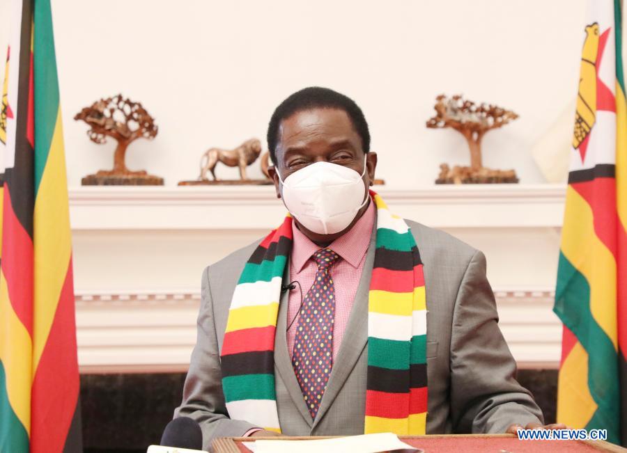 Zimbabwean president lauds China for donating vaccines