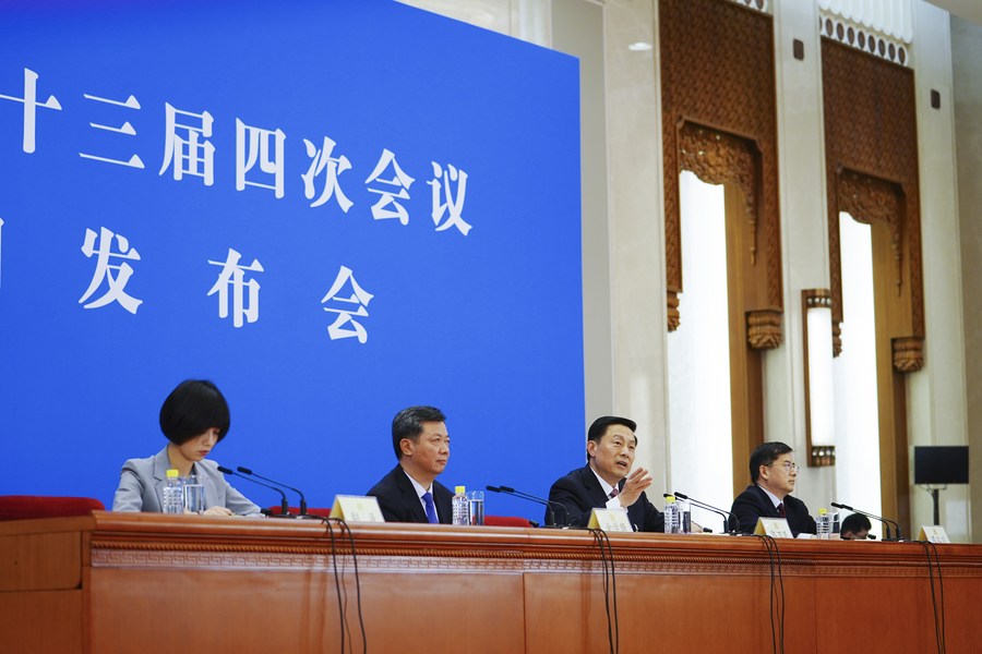 InPics: China's top political advisory body holds press conference ahead of annual session