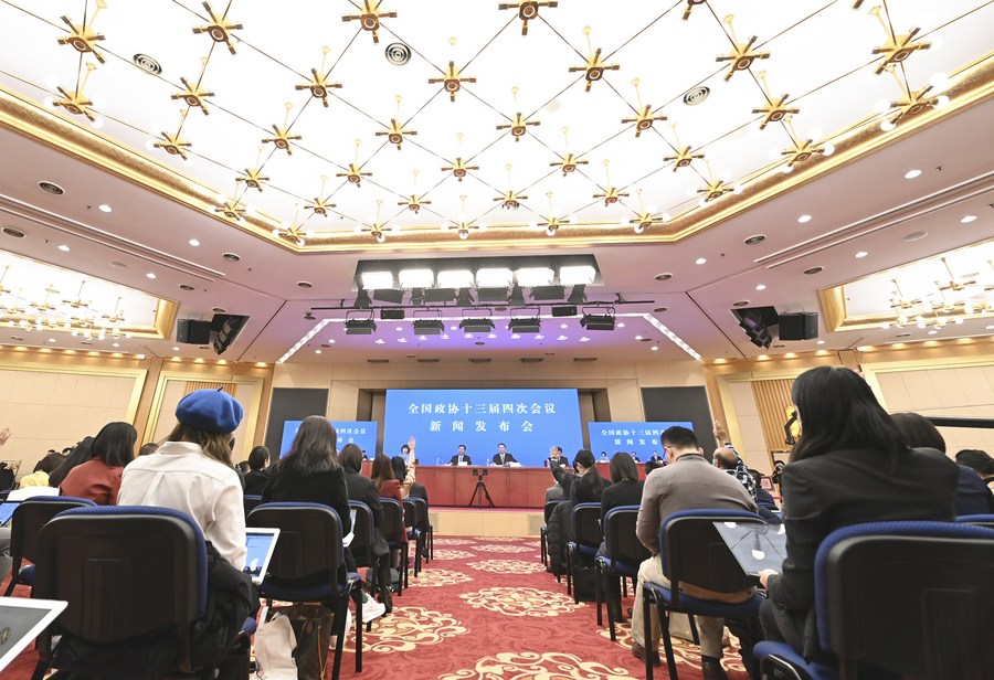 InPics: China's top political advisory body holds press conference ahead of annual session