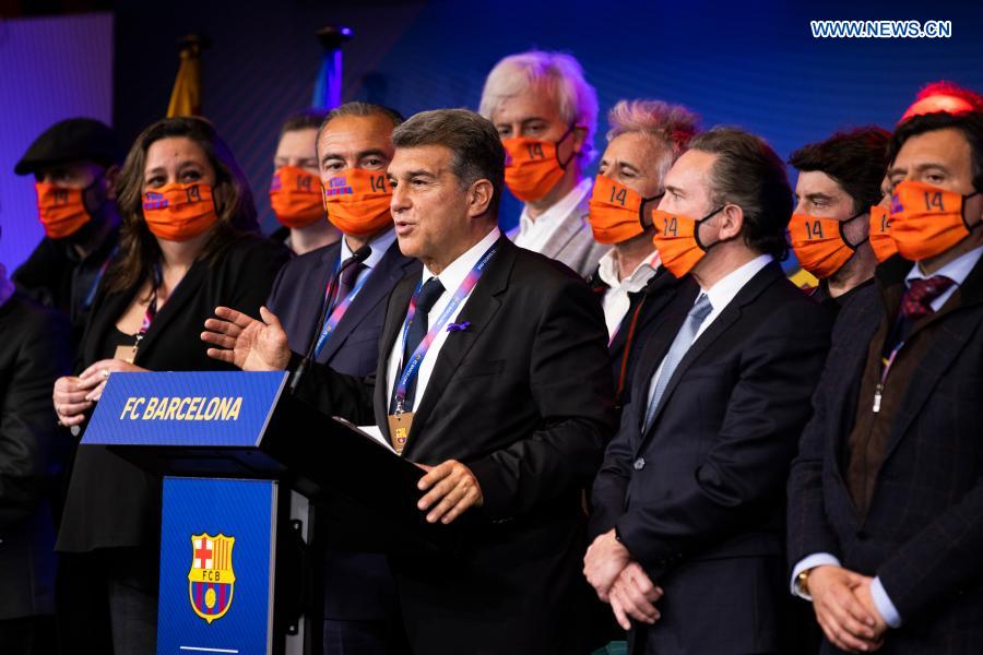 Joan Laporta returns as FC Barcelona president