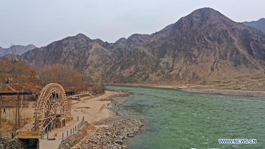 View of Ningxia section of Yellow River