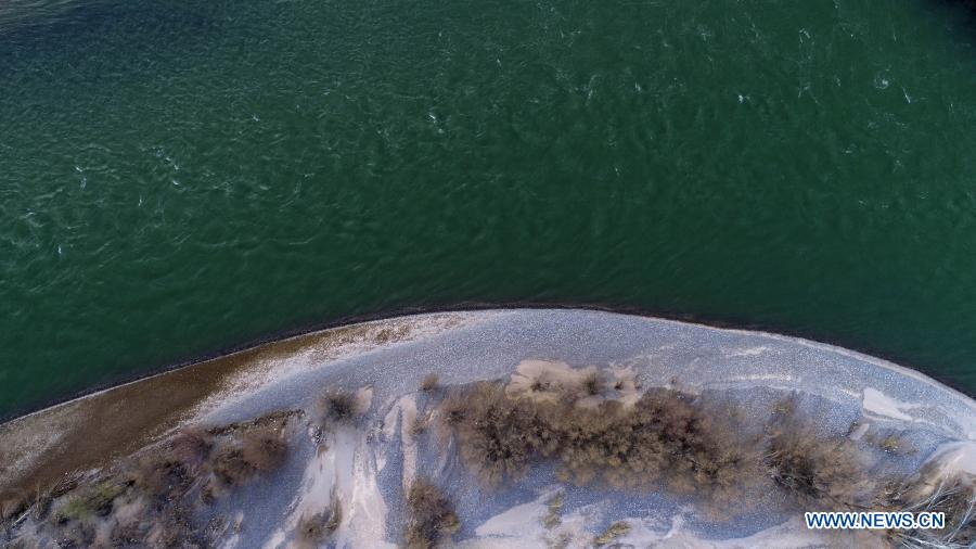 View of Ningxia section of Yellow River