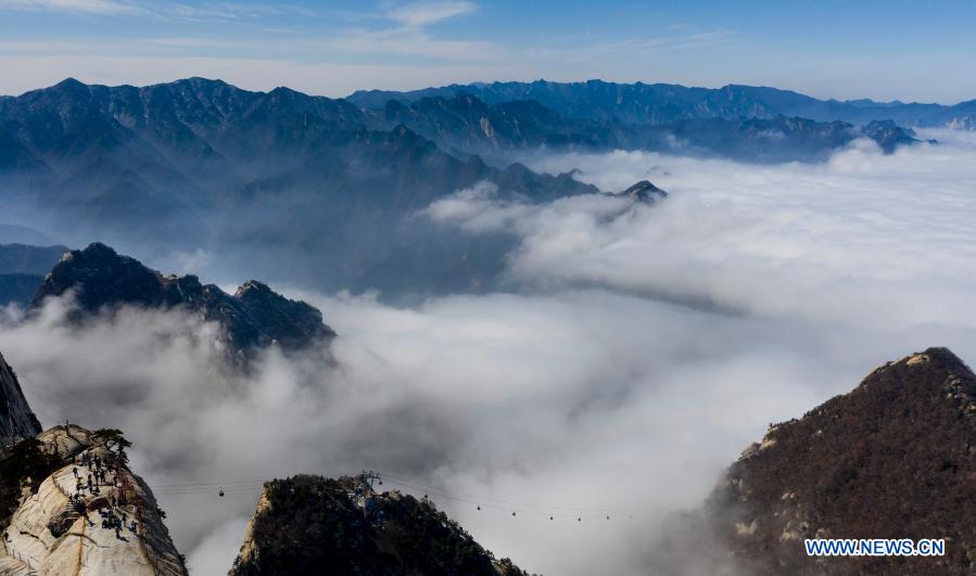 Scenery of Mount Huashan in Shaanxi