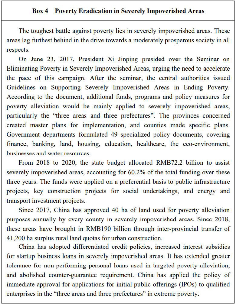 Poverty Alleviation: China's Experience and Contribution