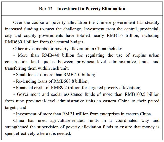 Poverty Alleviation: China's Experience and Contribution
