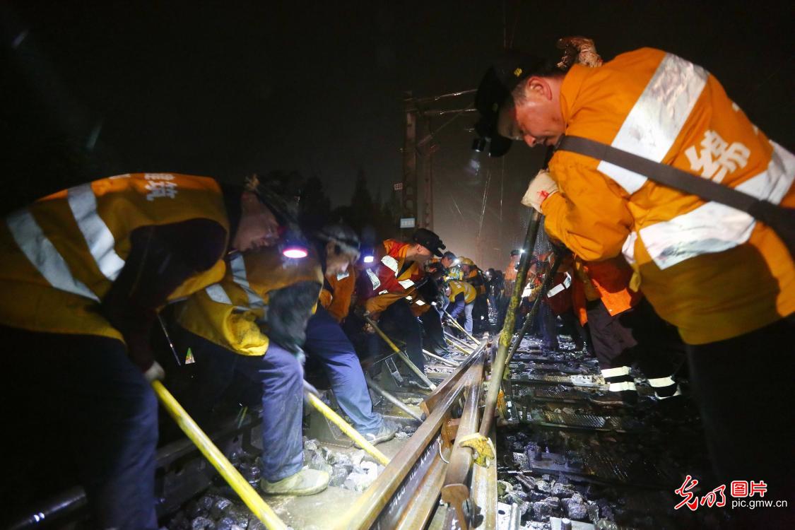 Railway staff in works to keep the network running