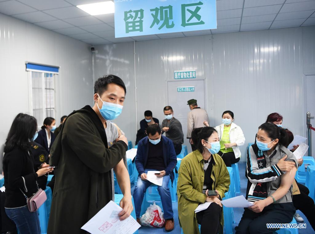 New temporary vaccination site opens in Jiangbei District of Chongqing