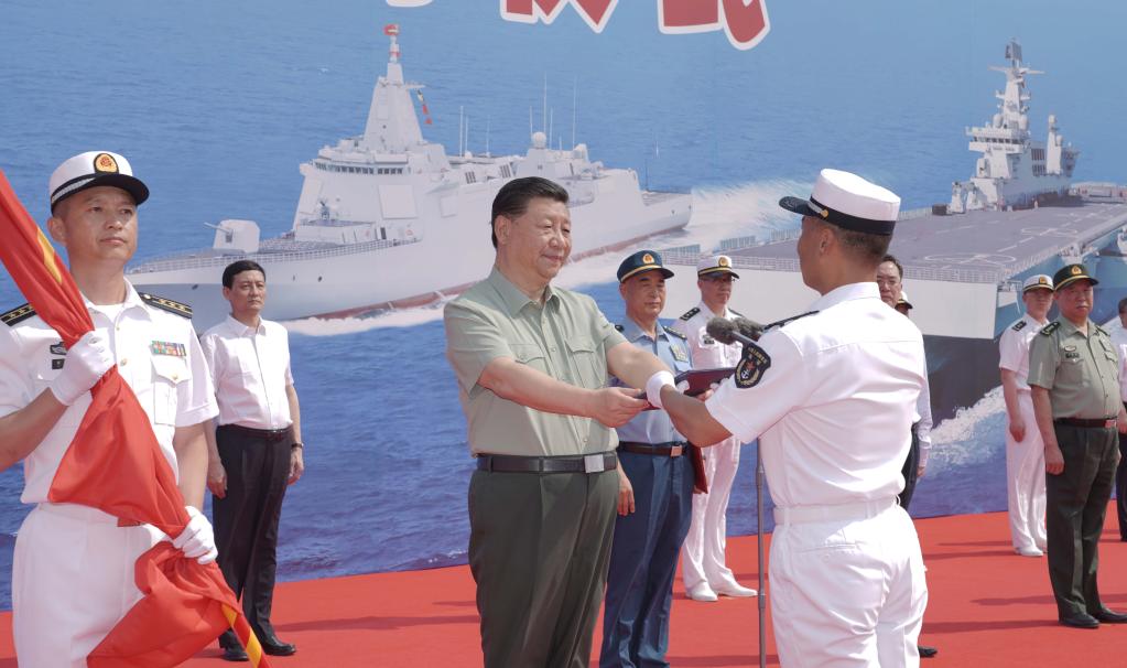 Xi Focus: Xi attends commissioning of Chinese naval vessels