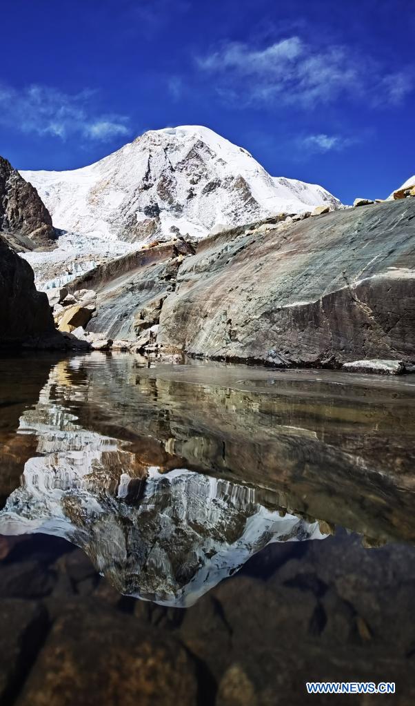 View of Mount Qungmknag in Nyemo County of Lhasa, Tibet