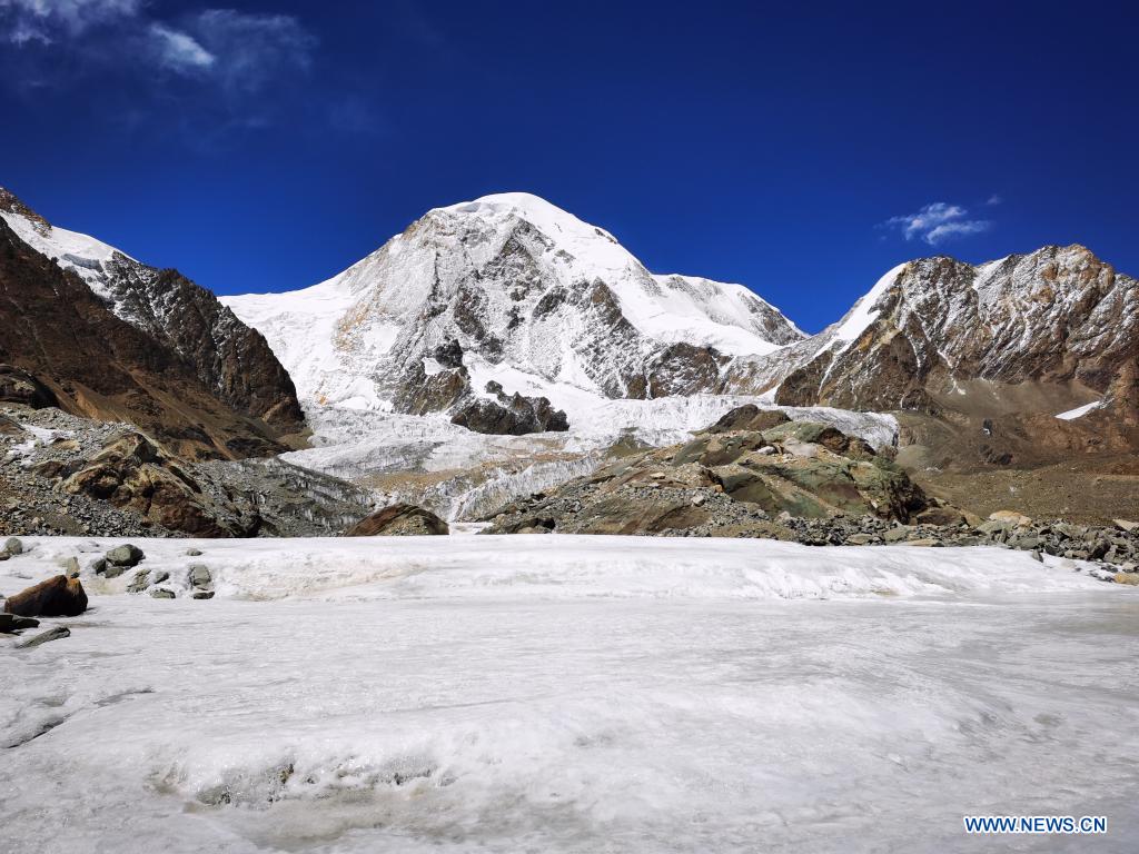 View of Mount Qungmknag in Nyemo County of Lhasa, Tibet