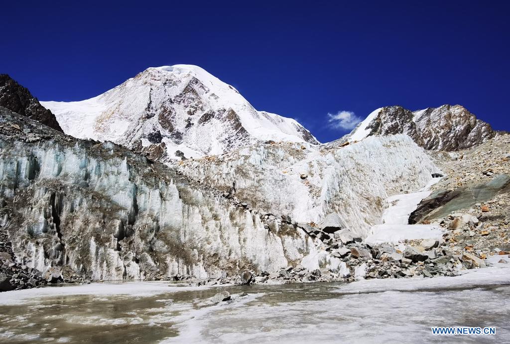 View of Mount Qungmknag in Nyemo County of Lhasa, Tibet