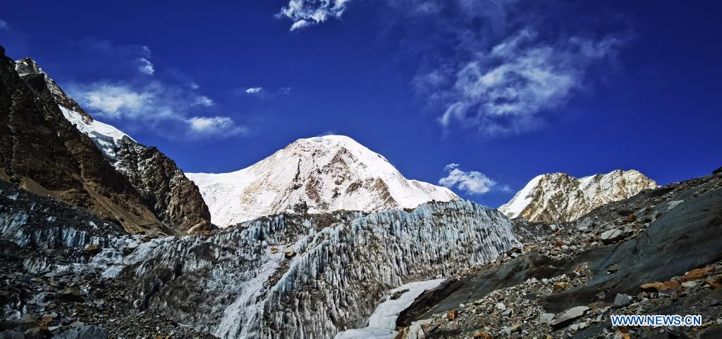 View of Mount Qungmknag in Nyemo County of Lhasa, Tibet