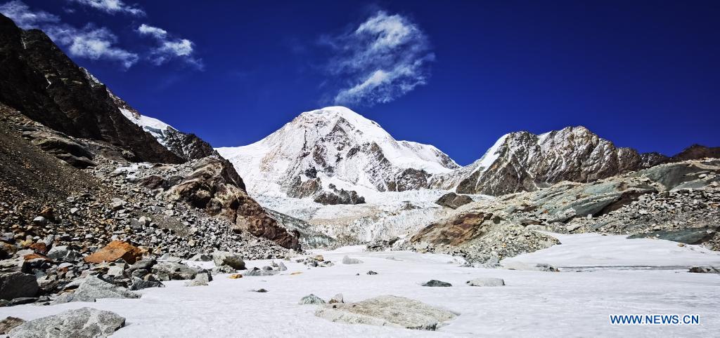 View of Mount Qungmknag in Nyemo County of Lhasa, Tibet