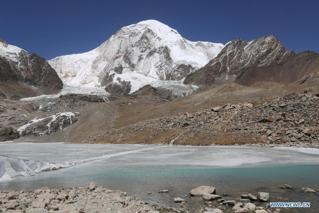 View of Mount Qungmknag in Nyemo County of Lhasa, Tibet