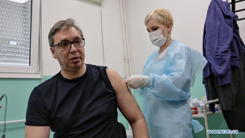 Serbian president receives 2nd dose of Sinopharm vaccine