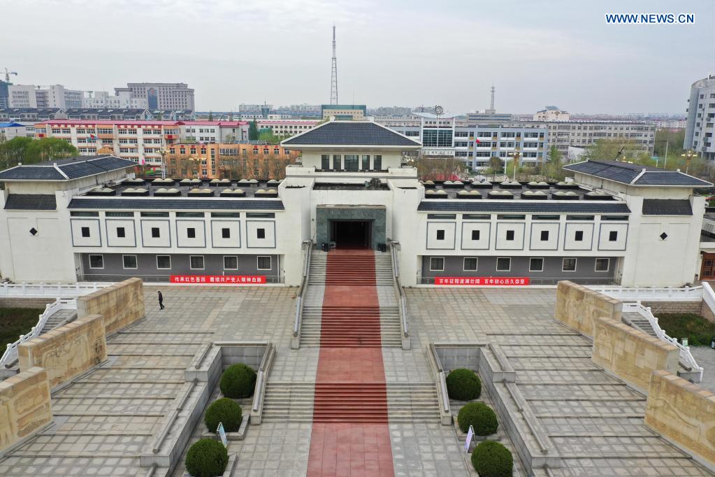 Aerial view of Tangshan City, cradle of China's modern industry