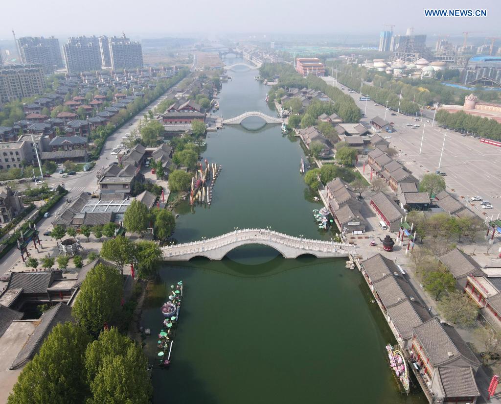 Aerial view of Tangshan City, cradle of China's modern industry