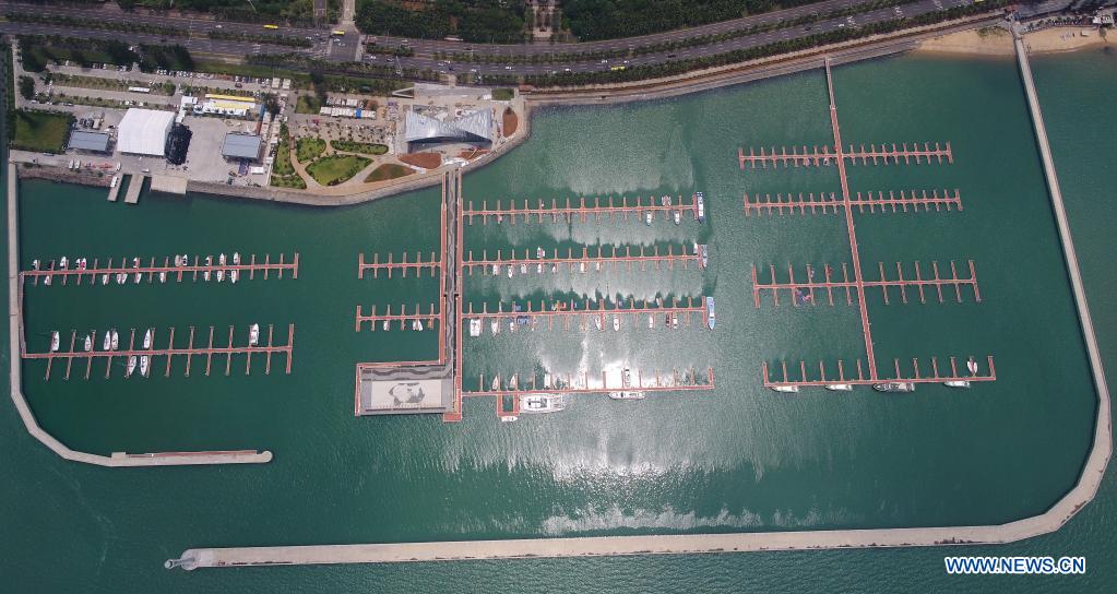Aerial view of S China's Haikou