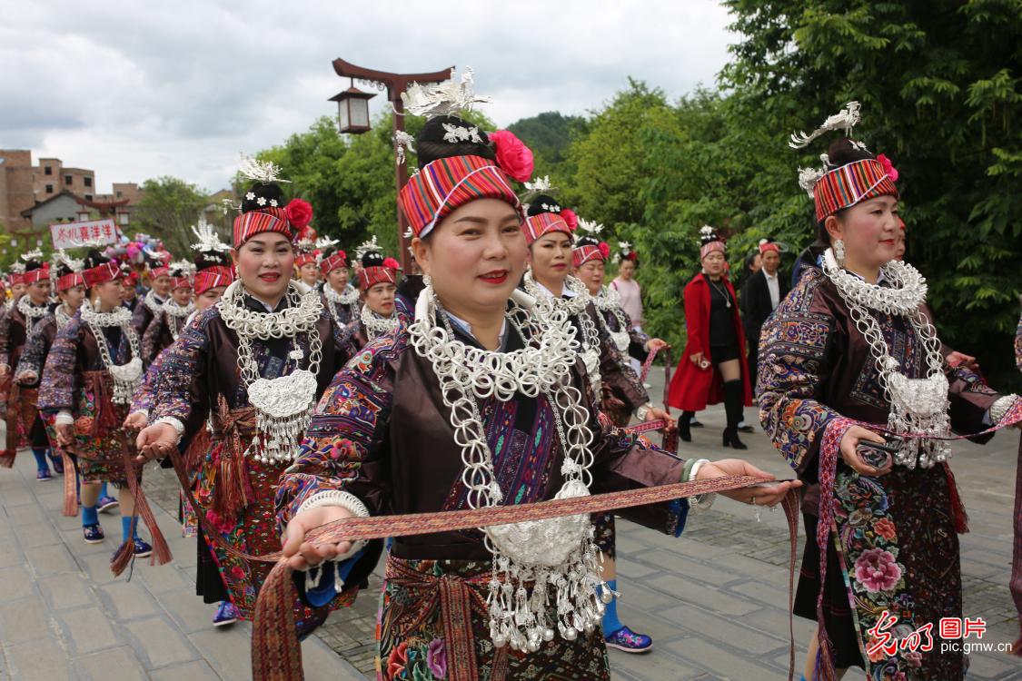 Miao Sisters Festival in southwest China's Guizhou Province