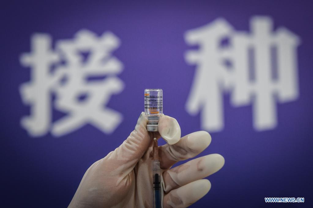 People receive COVID-19 vaccines in Shenyang, Liaoning