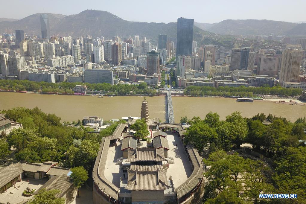 Scenery of Yellow River section in Lanzhou