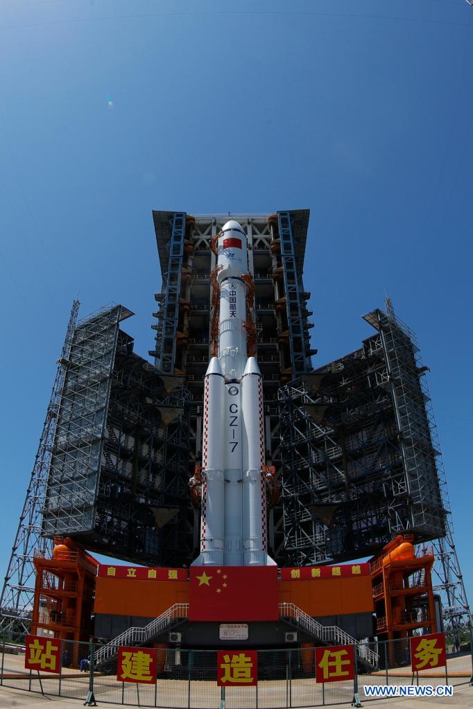 China prepares to launch Tianzhou-2 cargo spacecraft