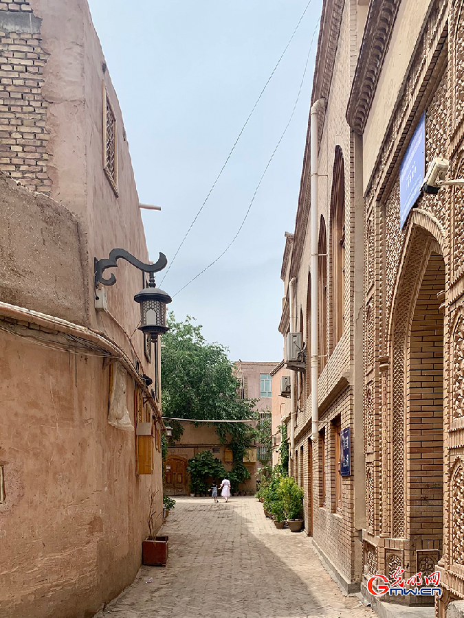 Traditional architecture in ancient city of Kashgar, NW China's Xinjiang
