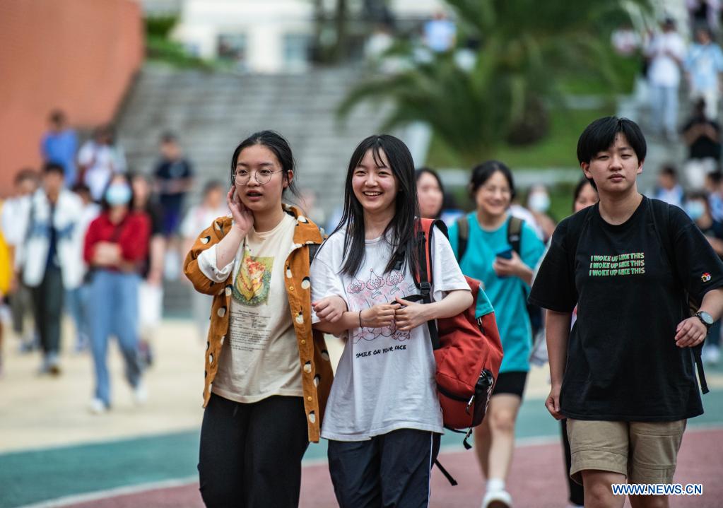 Annual college entrance exam concludes in some parts of China