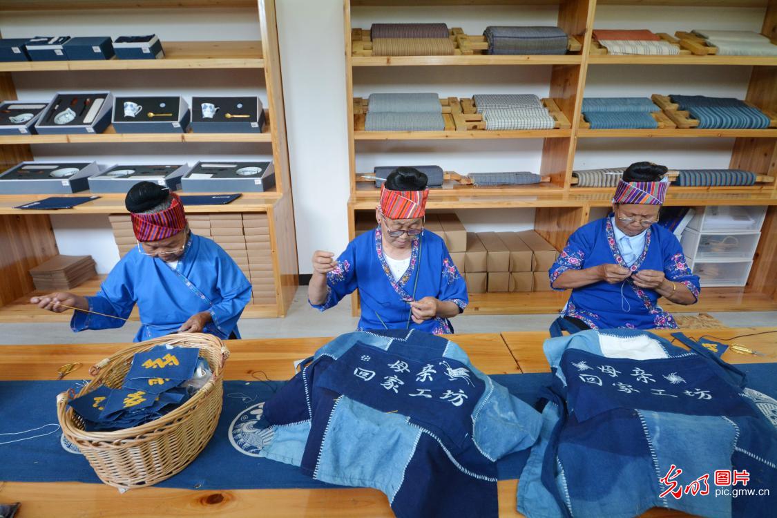 Miao embroidery workshop helps passing down traditional culture in SW China's Guizhou