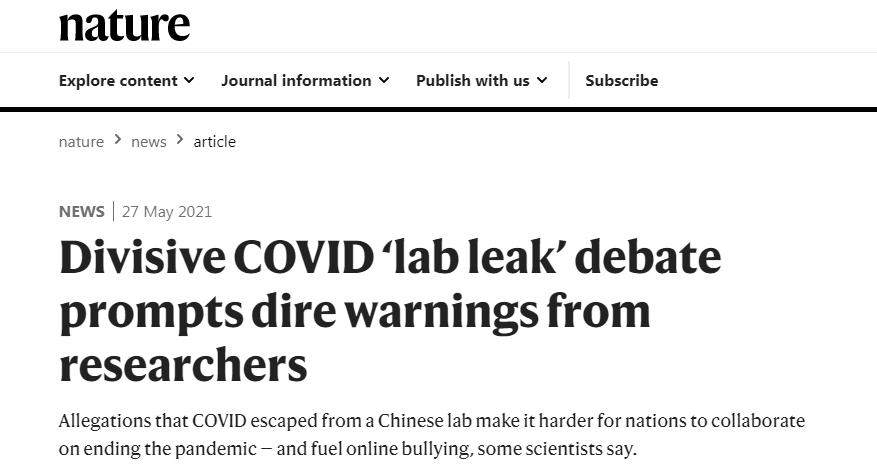 Lab-leak theory half-truths, misrepresentations, and tendentious conjecture: says media