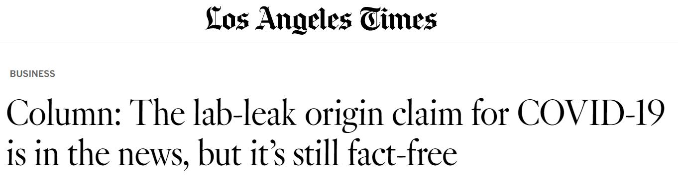 Lab-leak theory half-truths, misrepresentations, and tendentious conjecture: says media