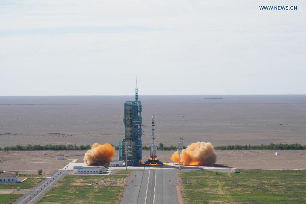 China launches first crewed mission for space station construction