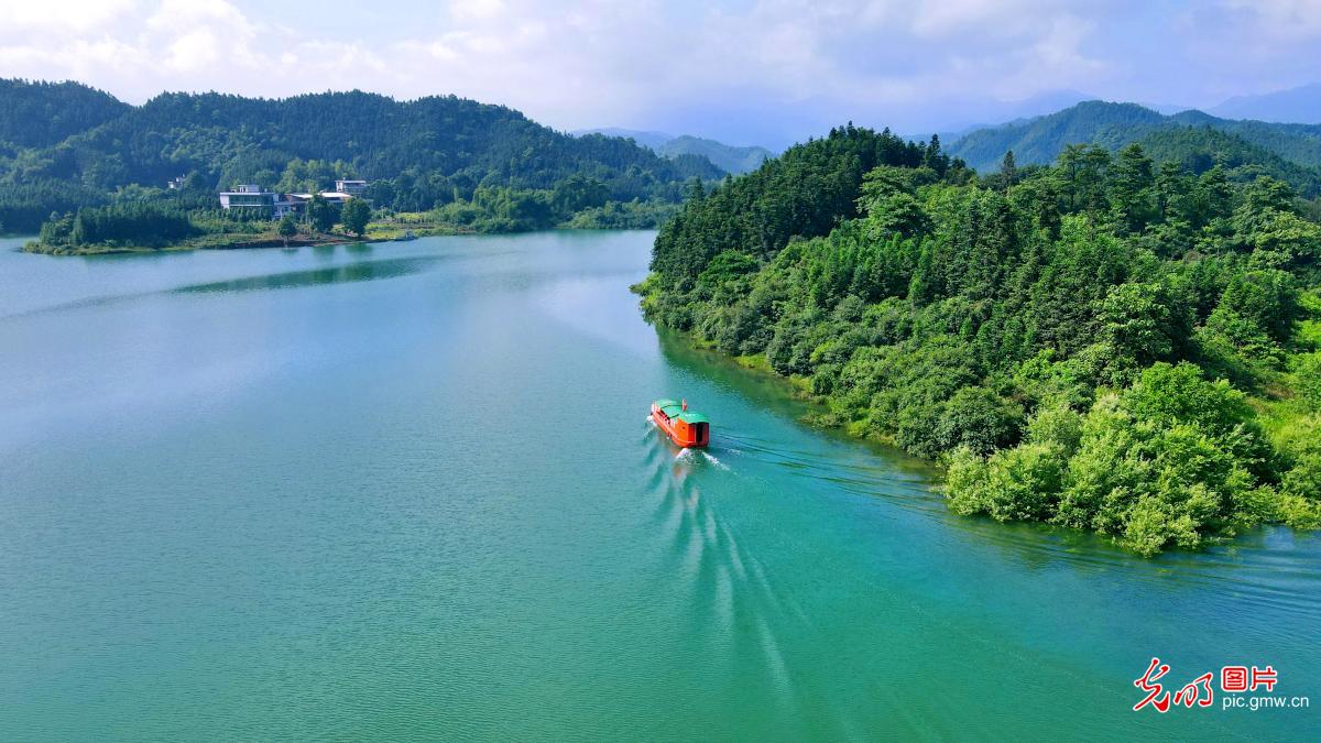 Picturesque landscape of Tianhu National Wetland Park in C China's Hunan