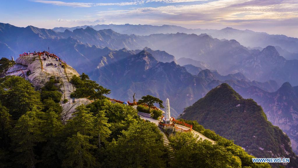 Scenery of Mount Huashan in China's Shaanxi