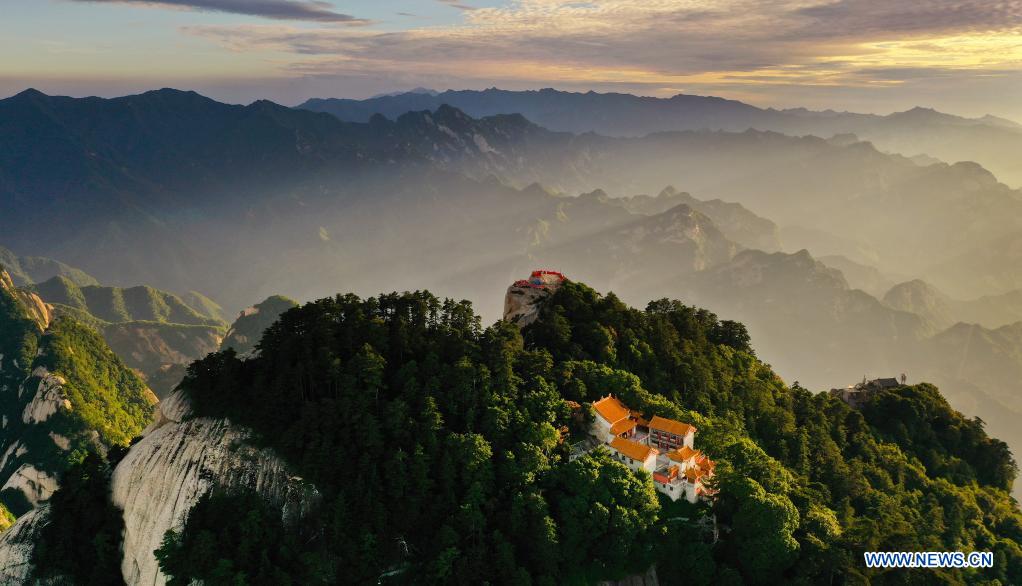 Scenery of Mount Huashan in China's Shaanxi