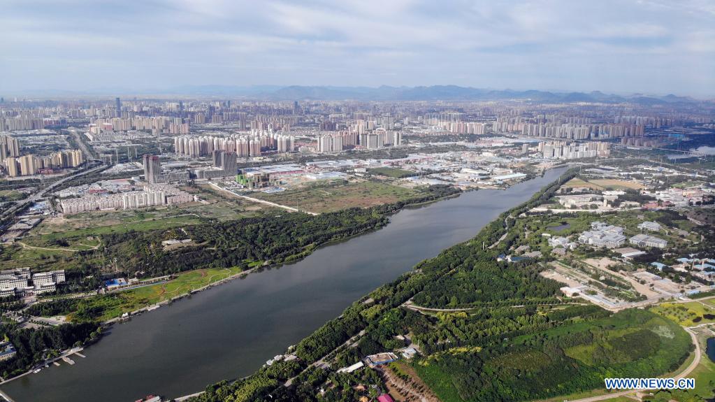 Scenery of Hutuo River in Shijiazhuang, N China