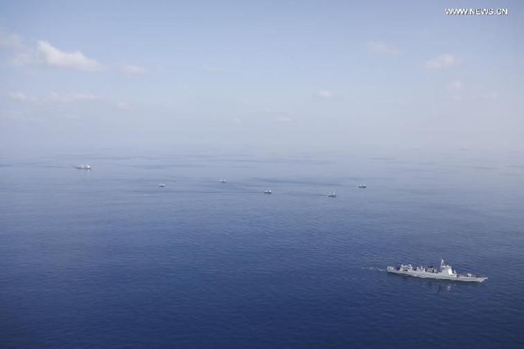 Chinese navy fleet returns from escort missions