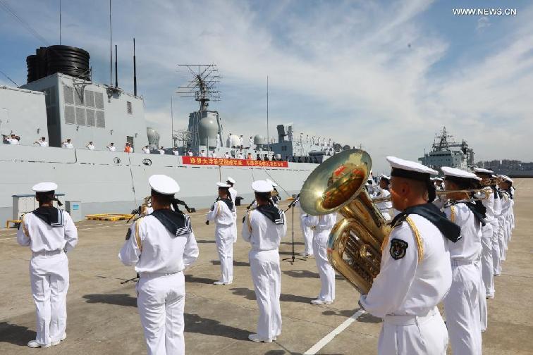 Chinese navy fleet returns from escort missions