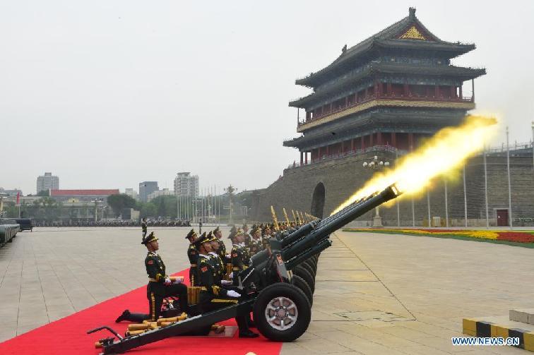100-gun salute fired to mark CPC centenary